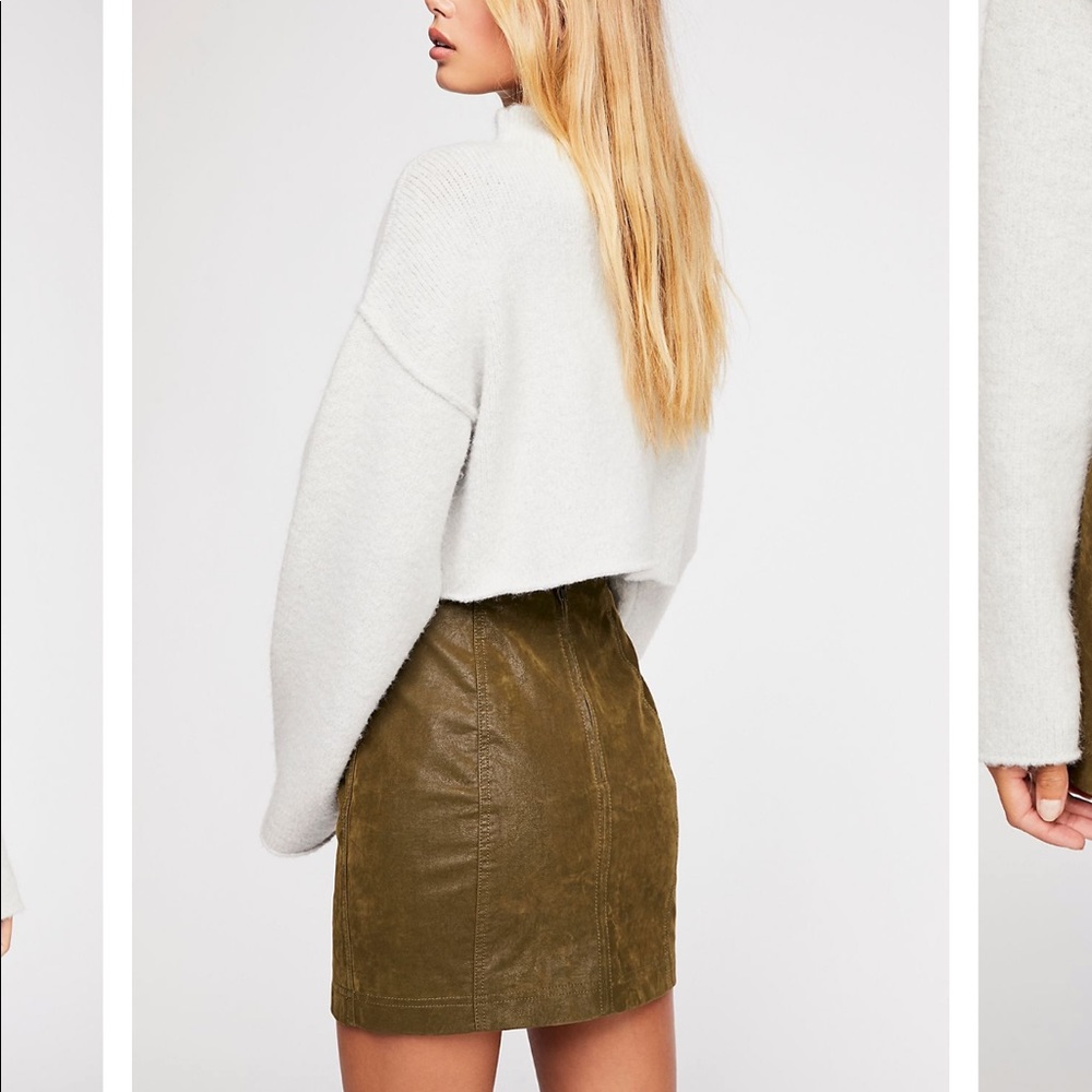 NWT Free People Suede miniskirt - Picture 3 of 10